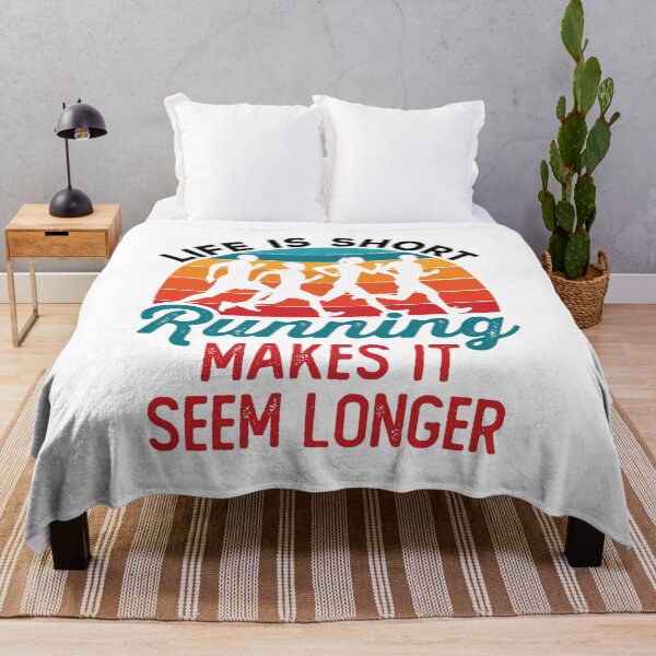 Item preview, Life is Short Running Makes It Seem Longer Funny Runner Joke designed and sold by jaygo.