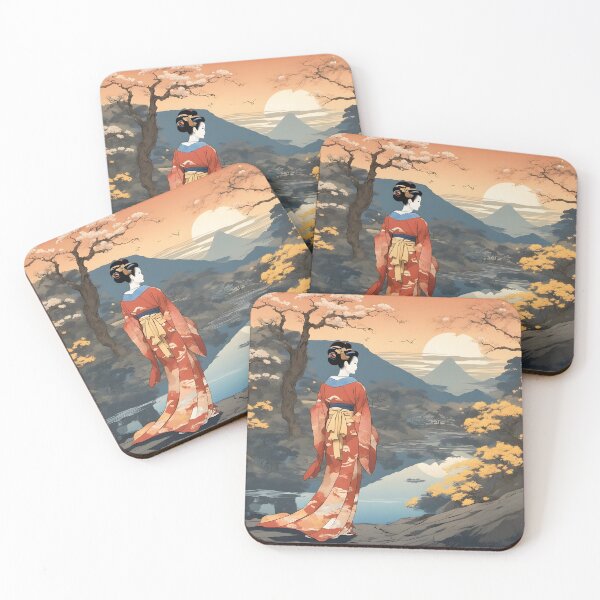 Item preview, Beautiful Japanese geisha waiting  designed and sold by Coolparrotgirl.
