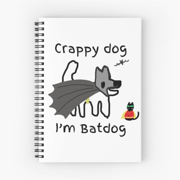 Item preview, Crappy dog.... I'm Batdog (the dark pooch) with cape! designed and sold by TheRubberOnion.