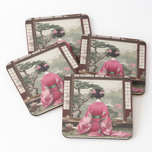 Item preview,  Beautiful Japanese geisha waiting  designed and sold by Coolparrotgirl.