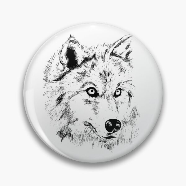 Item preview, Image of black- white wolf designed and sold by Sowianowa.