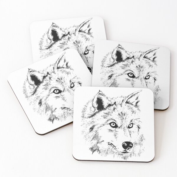 Item preview, Image of black- white wolf designed and sold by Sowianowa.