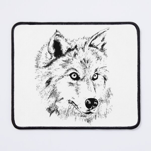 Item preview, Image of black- white wolf designed and sold by Sowianowa.