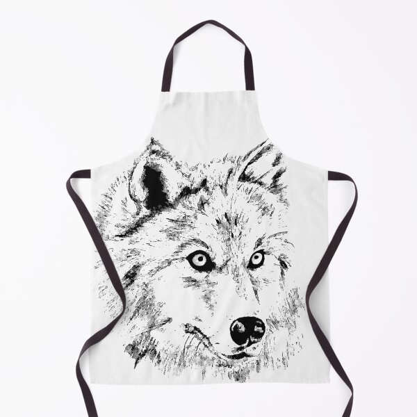 Item preview, Image of black- white wolf designed and sold by Sowianowa.