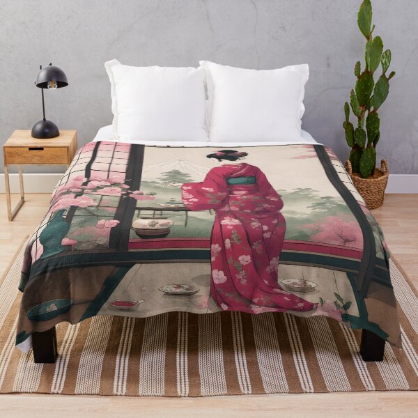 Item preview, Beautiful Japanese geisha waiting designed and sold by Coolparrotgirl.
