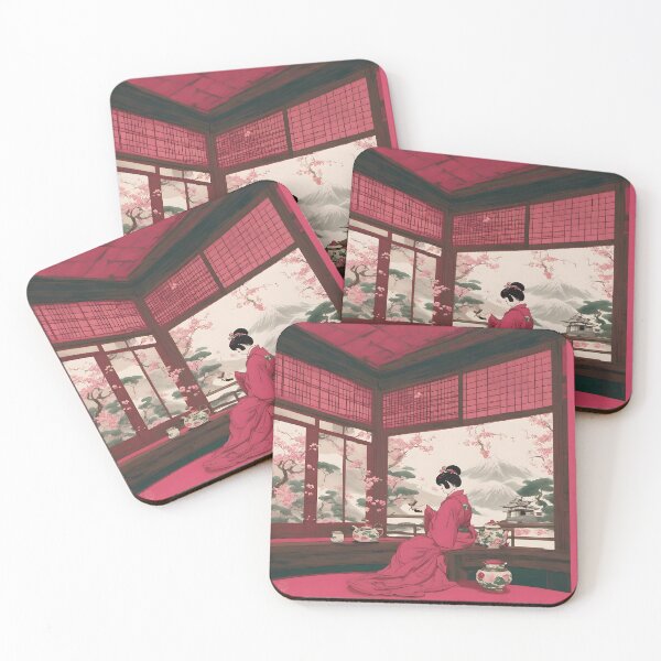Item preview, Beautiful Japanese geisha waiting  designed and sold by Coolparrotgirl.