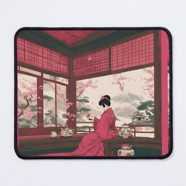 Item preview, Beautiful Japanese geisha waiting  designed and sold by Coolparrotgirl.
