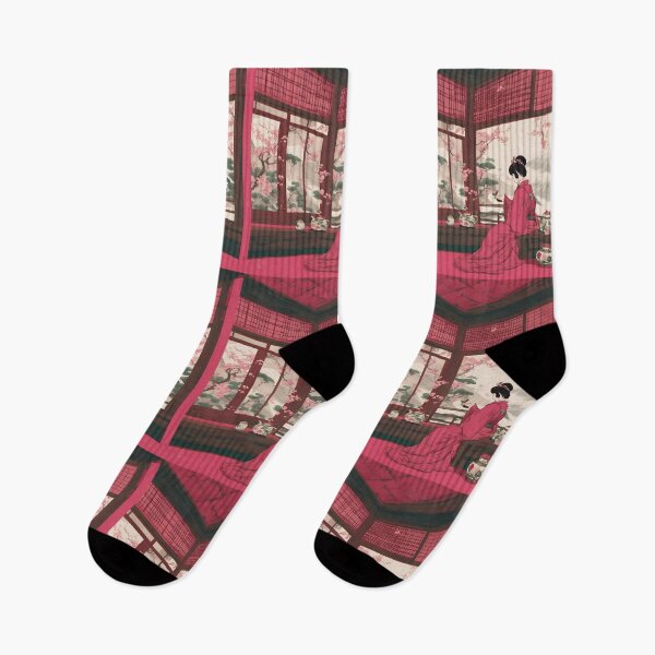 Item preview, Beautiful Japanese geisha waiting  designed and sold by Coolparrotgirl.