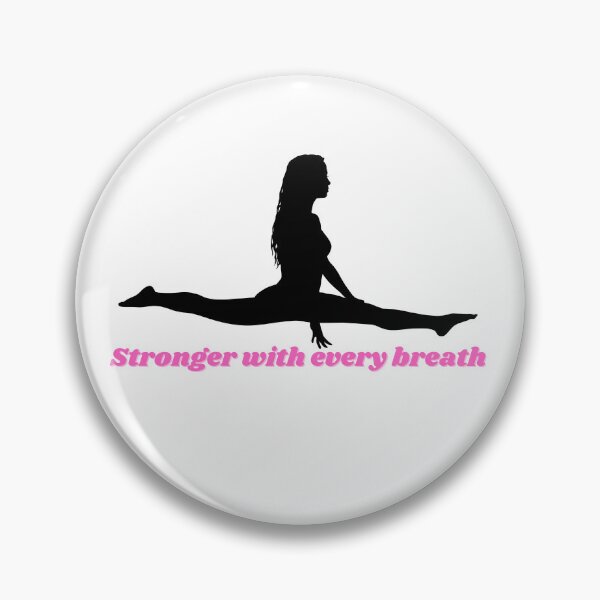 Item preview, Stronger with every breath (Yoga pose) designed and sold by ChiWellness Shop.