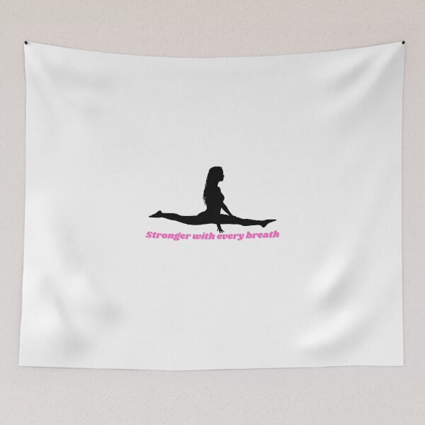 Item preview, Stronger with every breath (Yoga pose) designed and sold by ChiWellness Shop.
