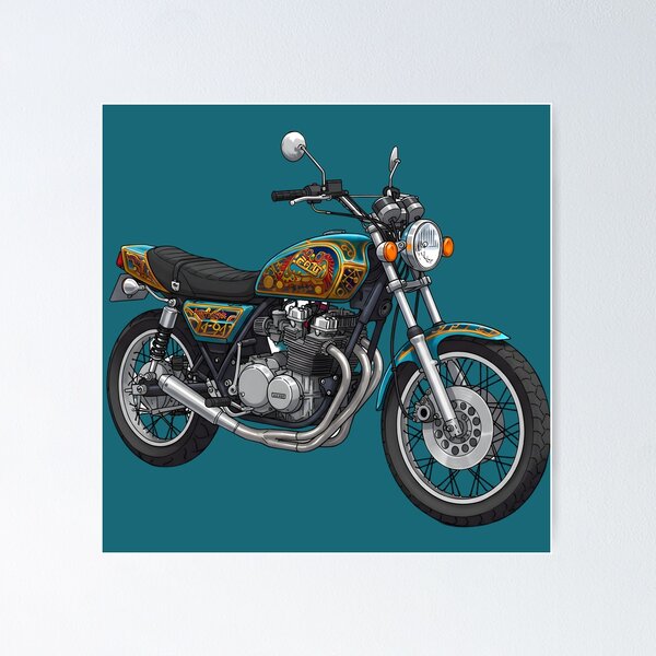 Item preview, Custom Kawasaki Z1 Motorcycle: Illustrated Design designed and sold by Brendan Arthur Ring.