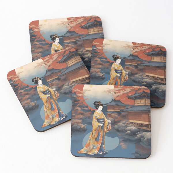 Item preview,  Beautiful Japanese geisha waiting  designed and sold by Coolparrotgirl.