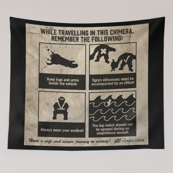 Item preview, While Travelling in this Chimera poster designed and sold by GrimdarkStore.