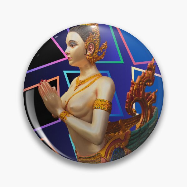 Item preview, Retro Kinnaree Thai Nymph designed and sold by Linklandiya.