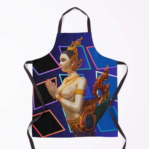 Item preview, Retro Kinnaree Thai Nymph designed and sold by Linklandiya.