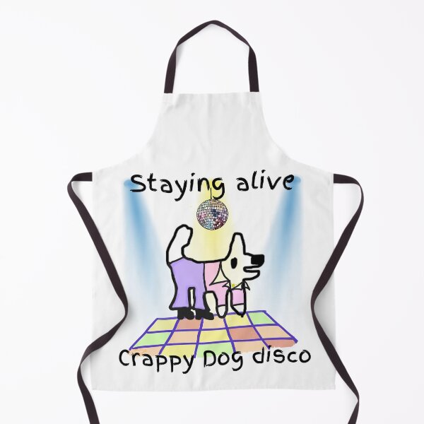 Item preview, Disco dog - staying alive! Crappy dog loves disco! designed and sold by TheRubberOnion.