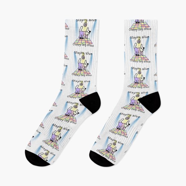 Item preview, Disco dog - staying alive! Crappy dog loves disco! designed and sold by TheRubberOnion.