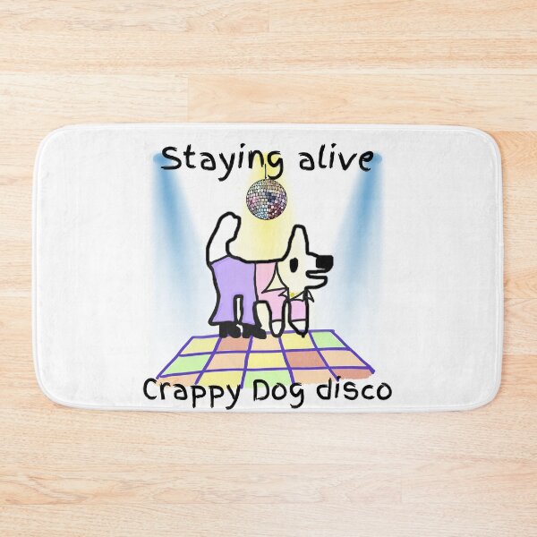 Item preview, Disco dog - staying alive! Crappy dog loves disco! designed and sold by TheRubberOnion.