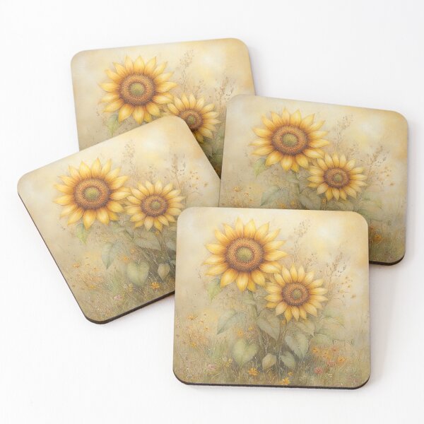 Item preview, Sunlit Reverie: Sunflower Duet designed and sold by bloorose.