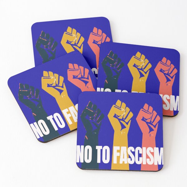 Item preview, NO TO FASCISM: RESISTENCE AND UNITY designed and sold by Divine Lens Art.