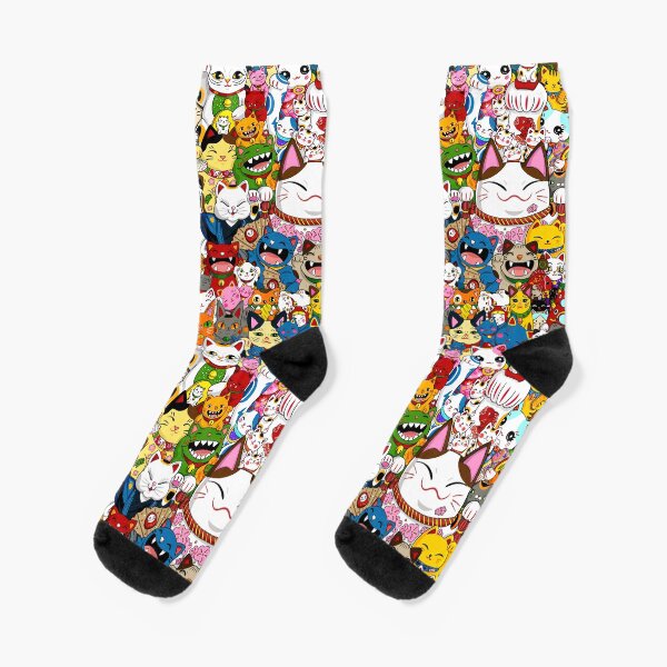 Maneki Neko (Lucky Cat) Collection Socks