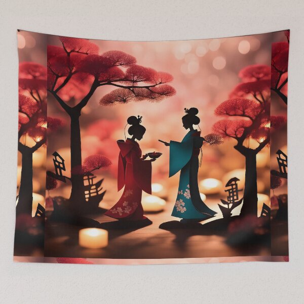 Item preview, Two Beautiful Japanese geisha papercraft designed and sold by Coolparrotgirl.