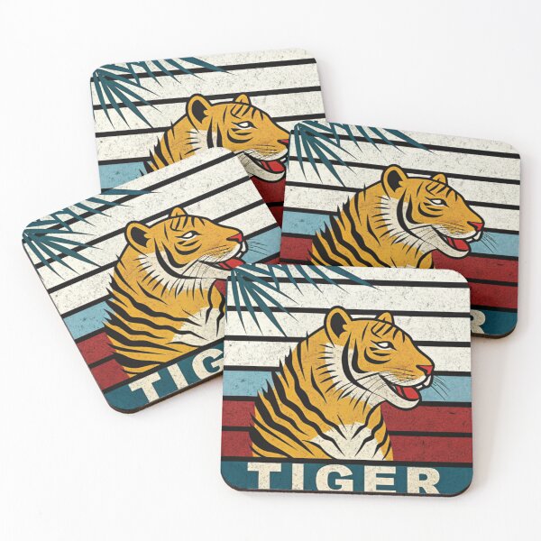 Item preview, Retro Vintage Tiger Aesthetic Illustration Art designed and sold by Yas_oma.