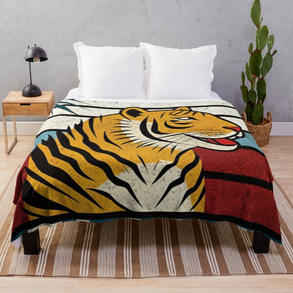 Item preview, Retro Vintage Tiger Aesthetic Illustration Art designed and sold by Yas_oma.
