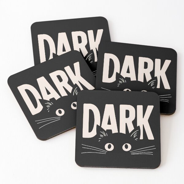 Item preview, Dark Cat Typography Art designed and sold by Philippa Shop.