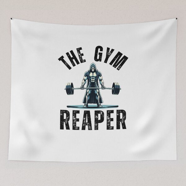 Item preview, The Gym Reaper funny Halloween workout grim reaper deadlift designed and sold by snowry.