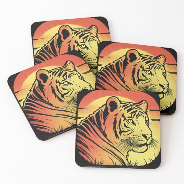 Item preview, Retro Vintage Tiger Aesthetic Illustration Art designed and sold by Yas_oma.