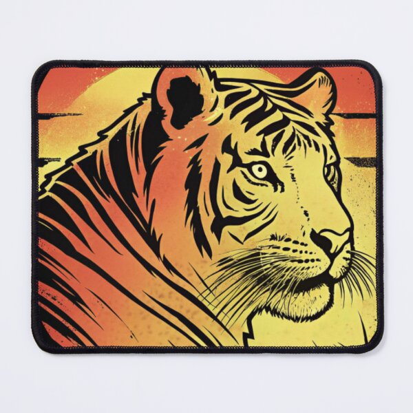 Item preview, Retro Vintage Tiger Aesthetic Illustration Art designed and sold by Yas_oma.