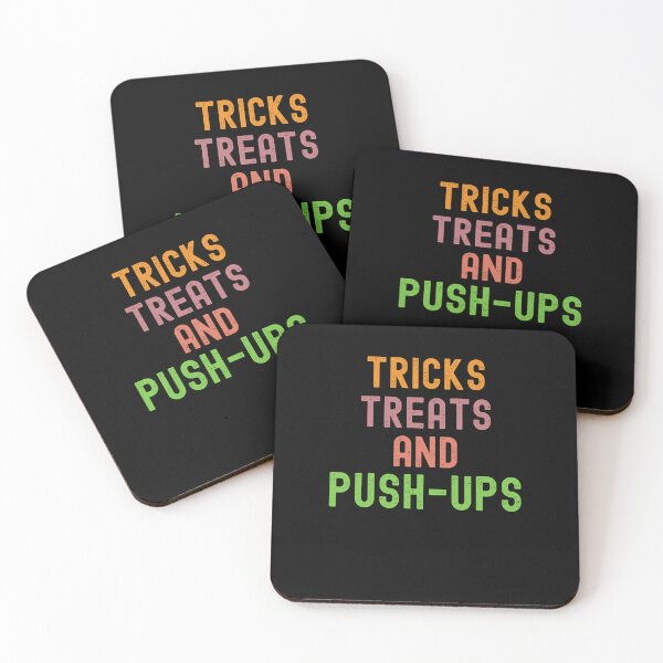 Item preview, Tricks Treats and Push-ups funny Halloween workout designed and sold by snowry.