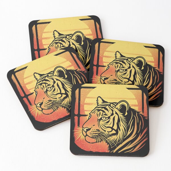 Item preview, Retro Vintage Tiger Aesthetic Illustration Art designed and sold by Yas_oma.