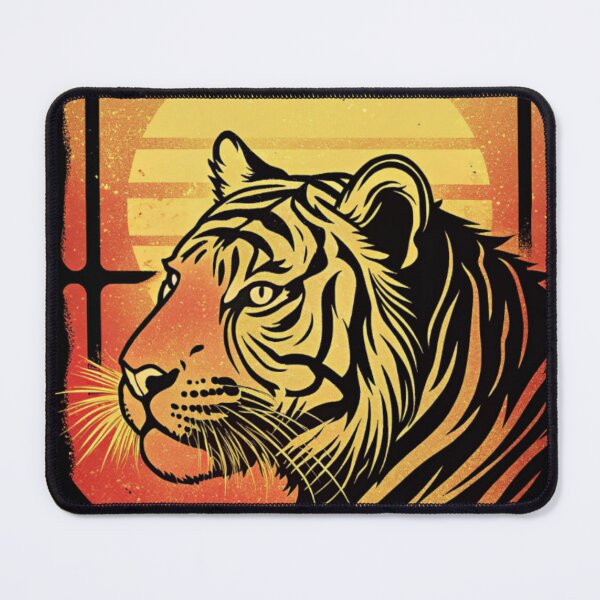 Item preview, Retro Vintage Tiger Aesthetic Illustration Art designed and sold by Yas_oma.