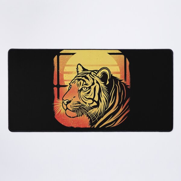Item preview, Retro Vintage Tiger Aesthetic Illustration Art designed and sold by Yas_oma.