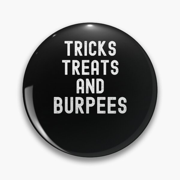 Item preview, Tricks Treats and Burpees funny Halloween gym workout designed and sold by snowry.