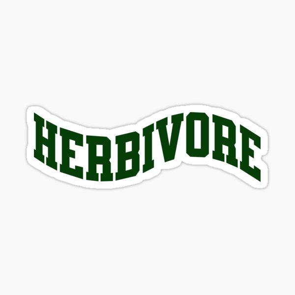 Item preview, Herbivore Typography designed and sold by Cult of Seitan.