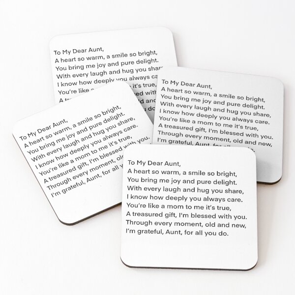 Item preview, Dear Aunt a Mother’s Day Poem designed and sold by GameMod.