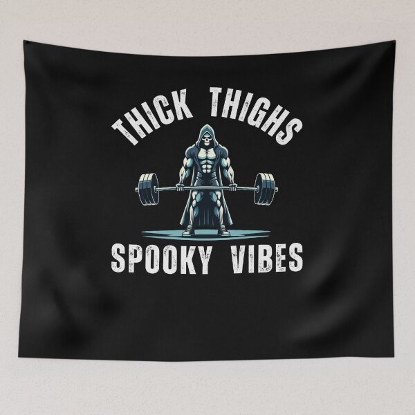 Item preview, Thick Thighs and Spooky Vibes Halloween humor grim reaper designed and sold by snowry.