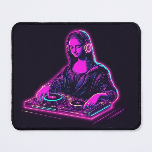 Item preview, Mona Lisa Neon: Retrowave Symphony designed and sold by OneMillionSpot.