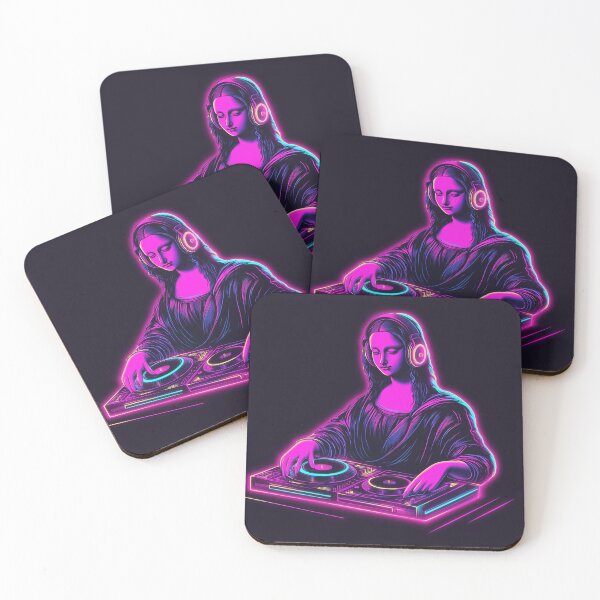 Item preview, Mona Lisa Neon: Retrowave Symphony designed and sold by OneMillionSpot.