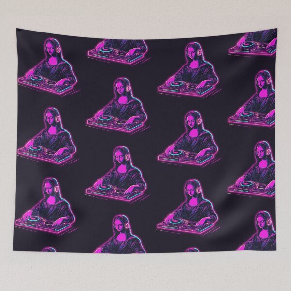 Item preview, Mona Lisa Neon: Retrowave Symphony designed and sold by OneMillionSpot.