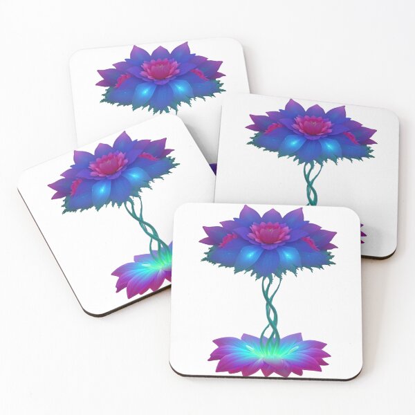 Item preview, Luminous Alien Bloom – Futuristic Glowing Flower Art designed and sold by uglydogboutique.