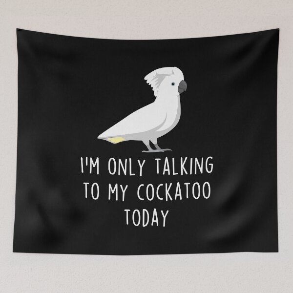 Item preview, Umbrella Cockatoo Parrot Talking To designed and sold by Clara Hollins.