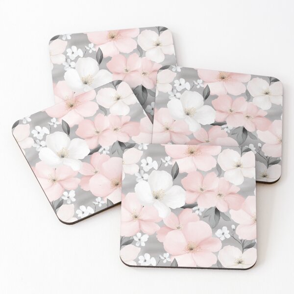 Item preview, Spring Soft Pastel Pink Floral Pattern designed and sold by sheprint.