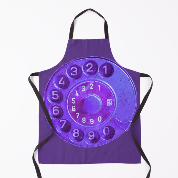 Item preview, Retro phone dial, purple grunge, vintage rotary telephone designed and sold by suekieper.