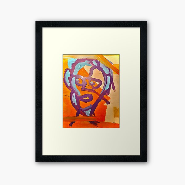 Item preview, Self portrait acrylic on cardboard designed and sold by WhimsyB .
