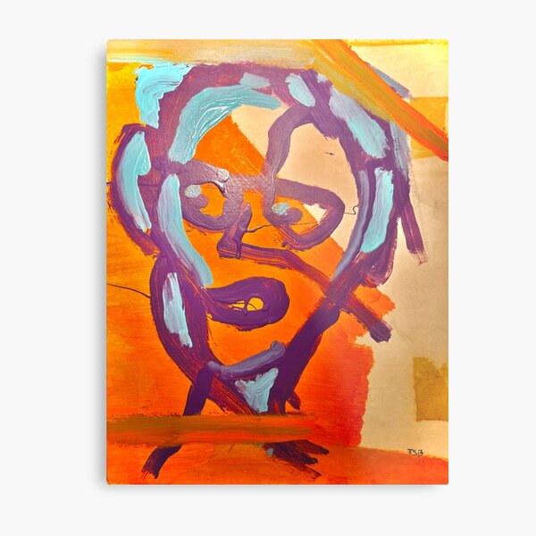 Item preview, Self portrait acrylic on cardboard designed and sold by WhimsyB.