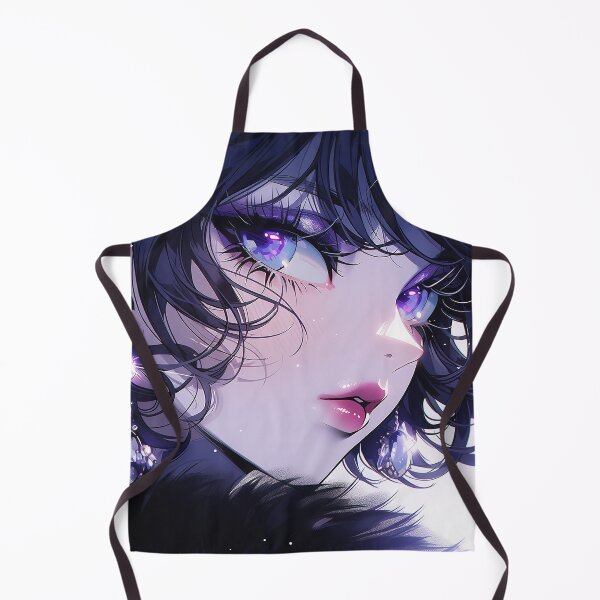 Item preview, Mysterious Sapphire Noir Anime Girl designed and sold by bubblegoth.